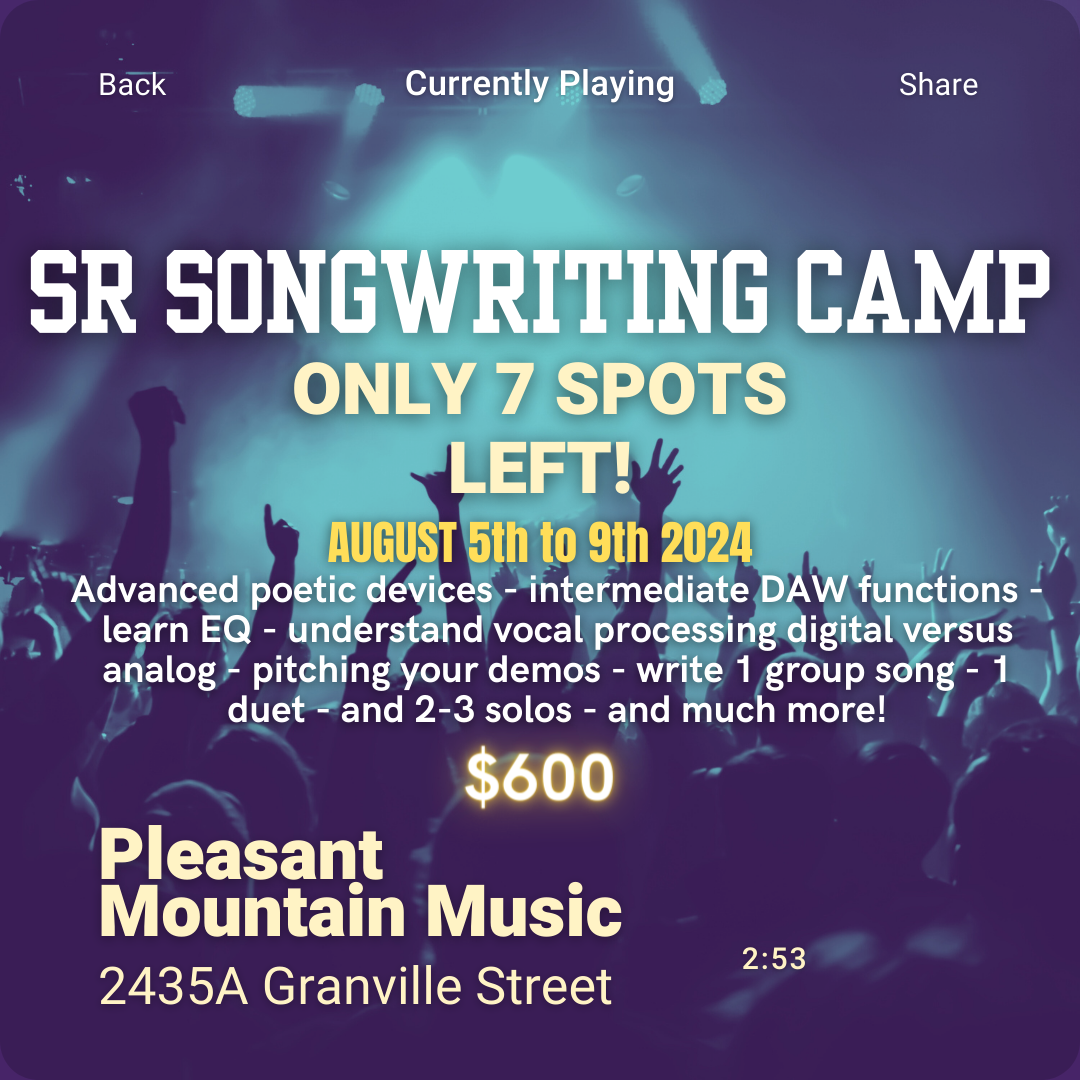Senior Songwriting Camp